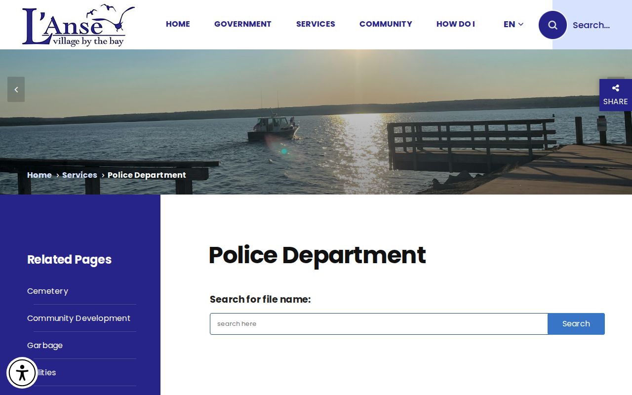 L'Anse Police Department arrest record and blotter source check